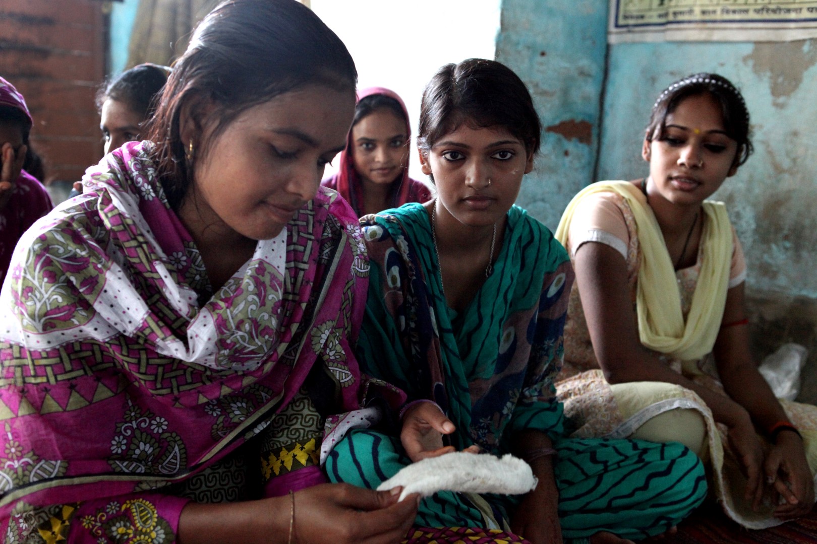 Bio-afbreekbaar maandverband in Bangladesh