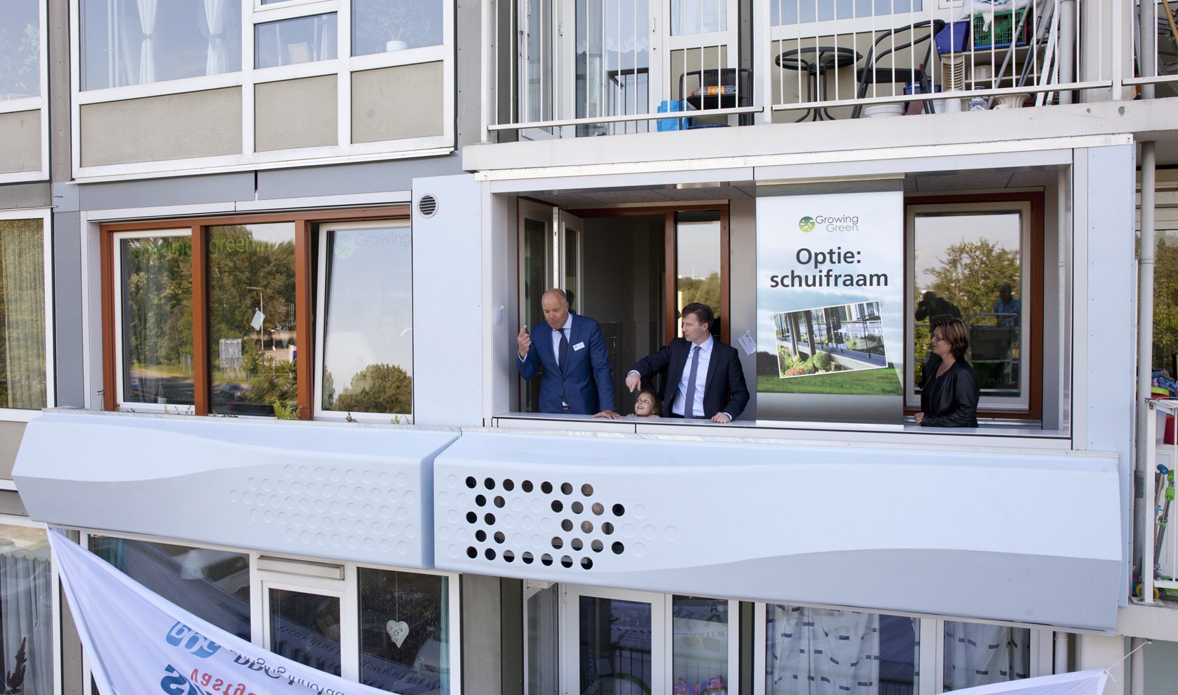 Vlasvezel gevelcomponent