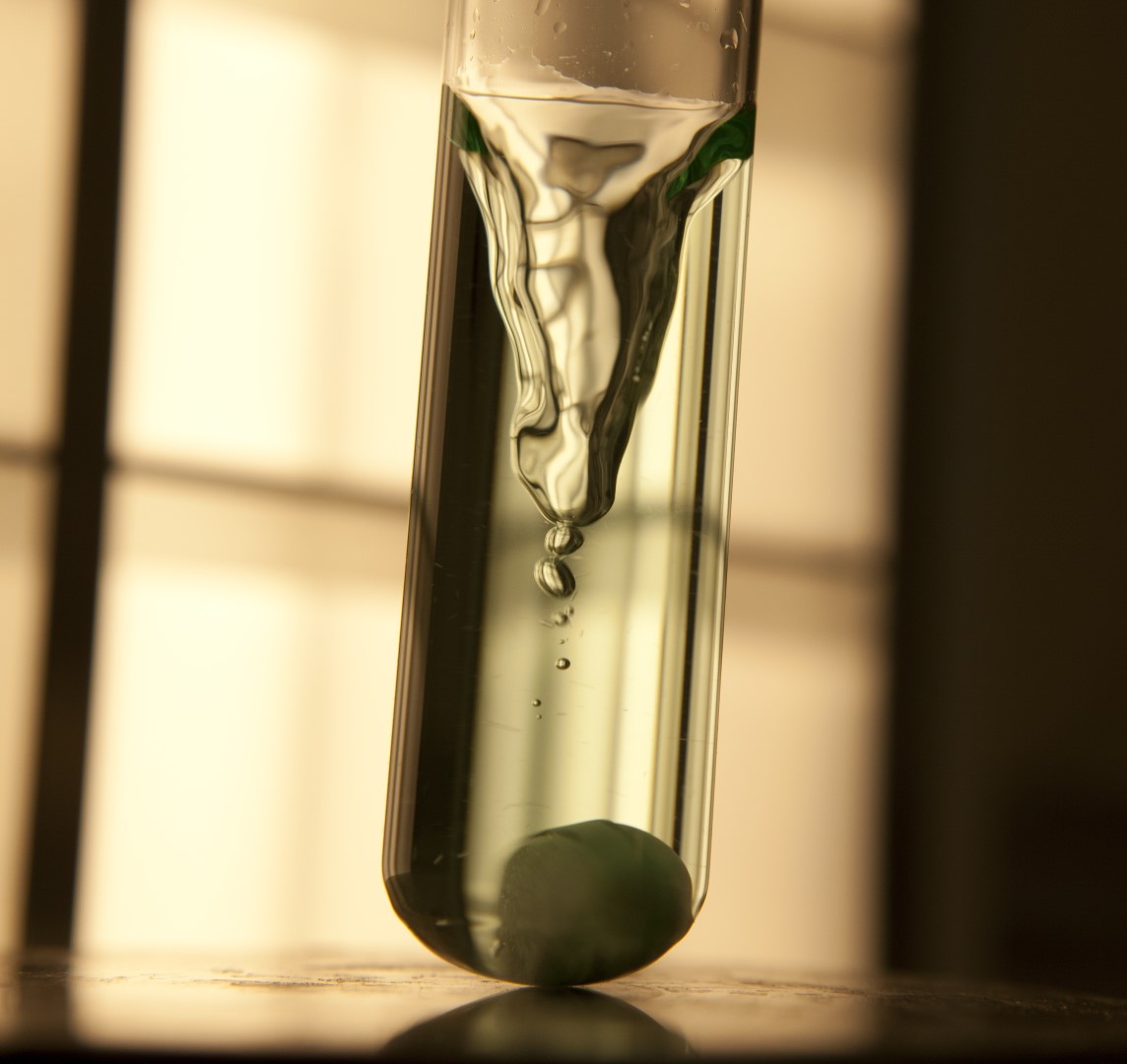 Reageerbuisje onderzoek