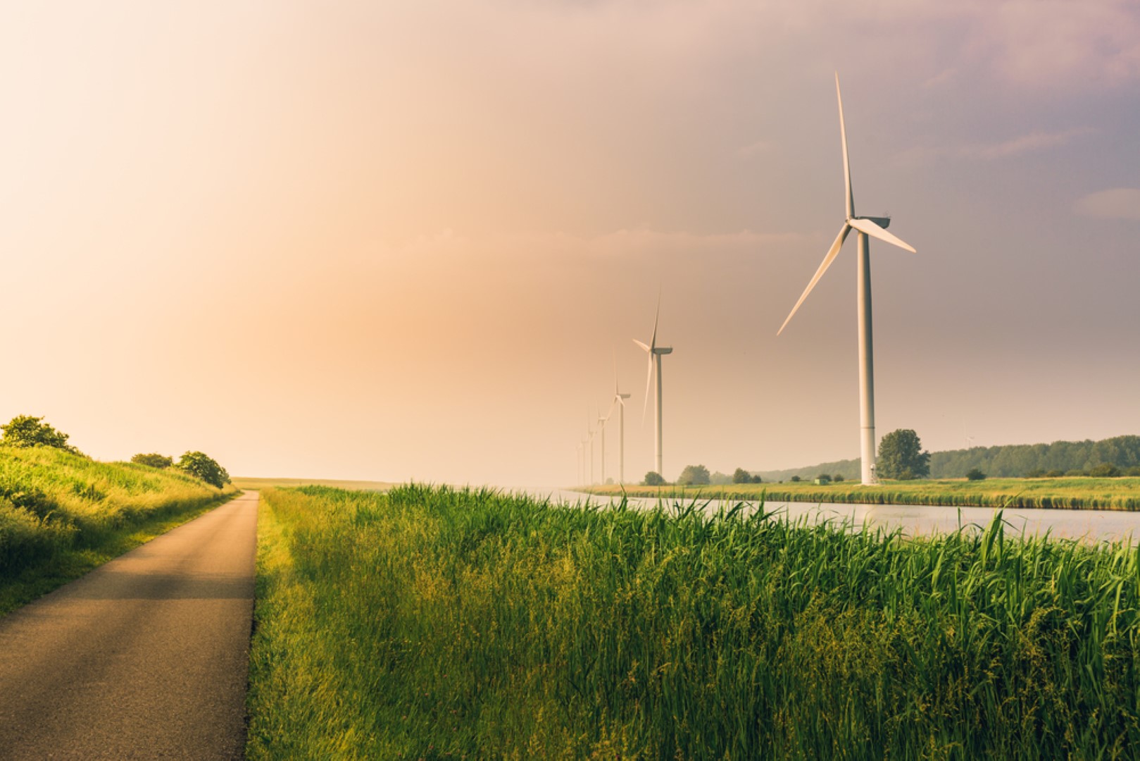 Polder windmolen kanaal