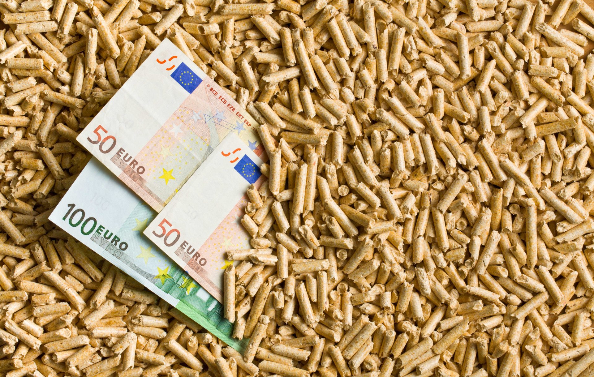 Geld in pellets
