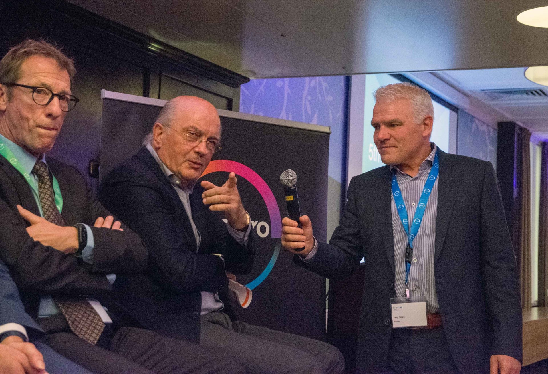 Vlnr. Jan van Havenbergh, Emmo Meijer, Joop Groen