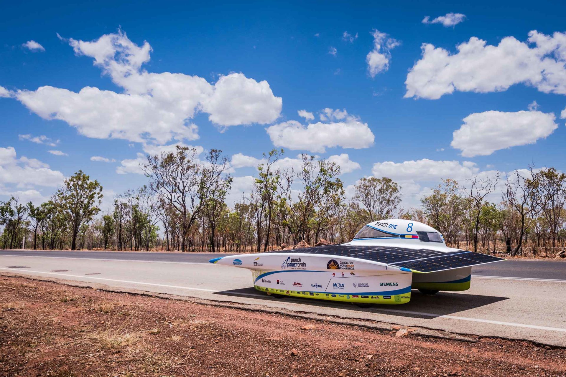 Belgische zonne-auto Punch One
