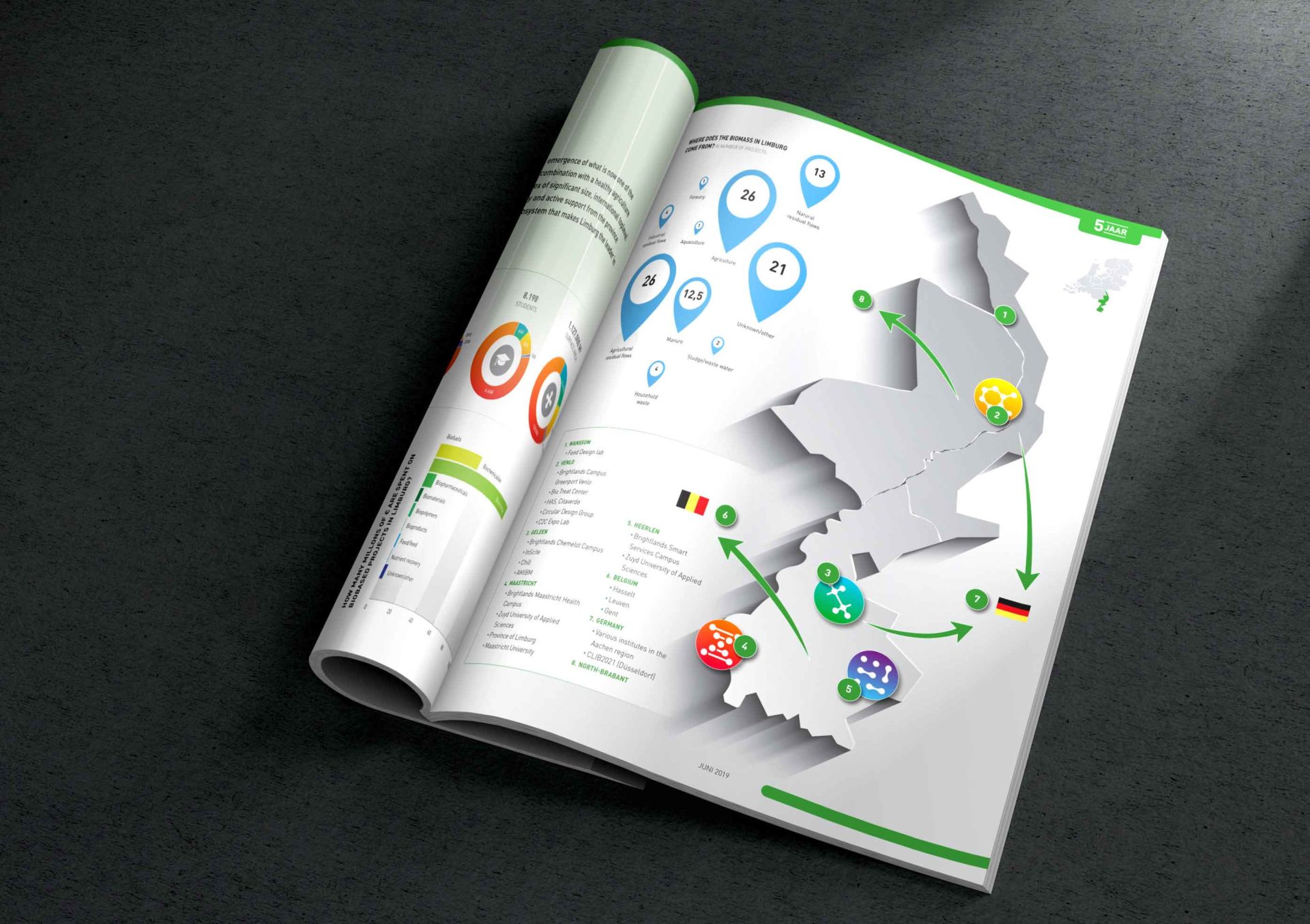 Mockup van infographic