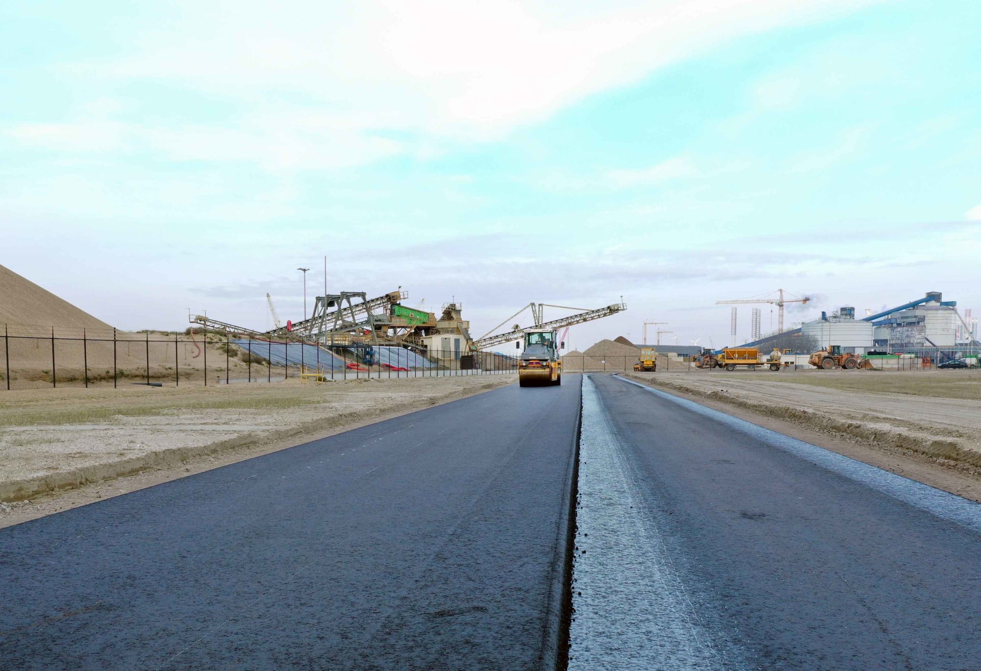 Proefweg Vlissingen CHAPLIN XL bio-asfalt