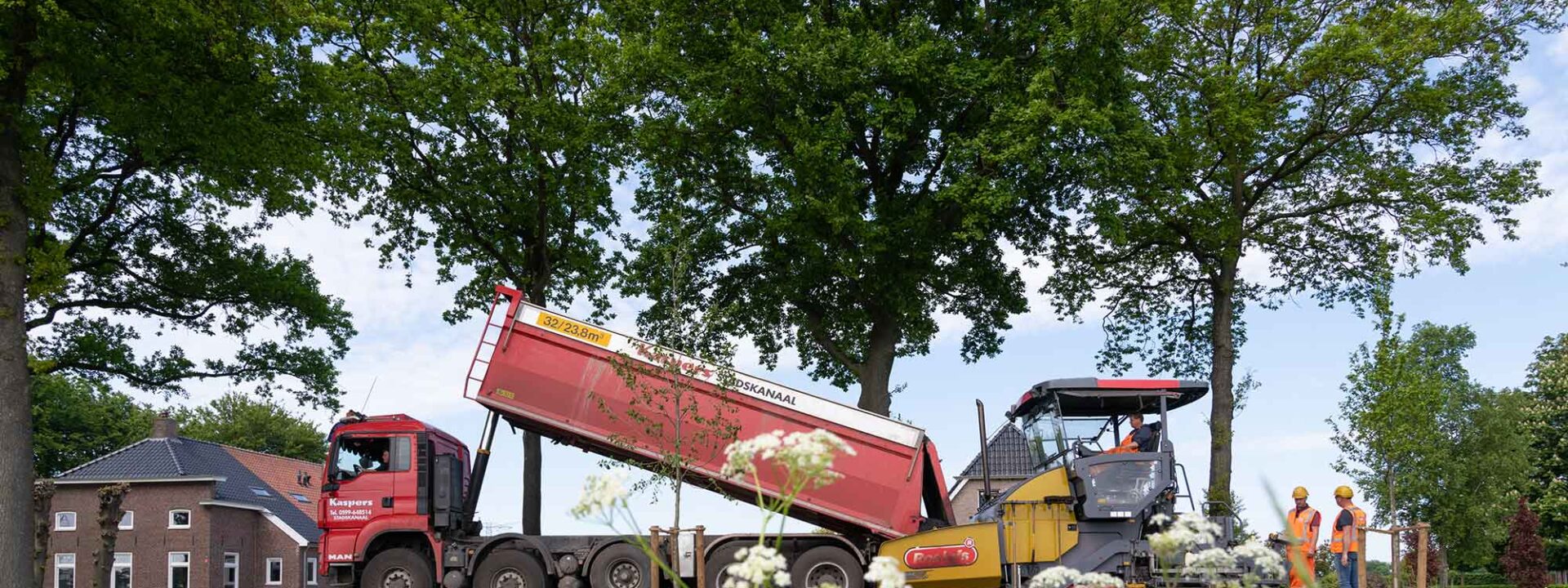 Bioasfalt proefvak aanleg