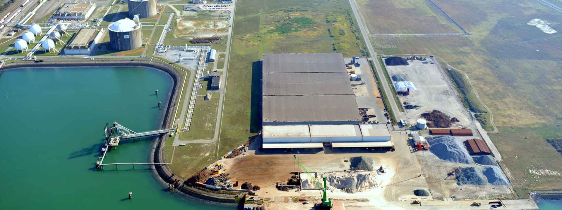 Toekomstige locatie chemische recycling fabriek Neste en Ravago in Vlissingen/North Sea Port