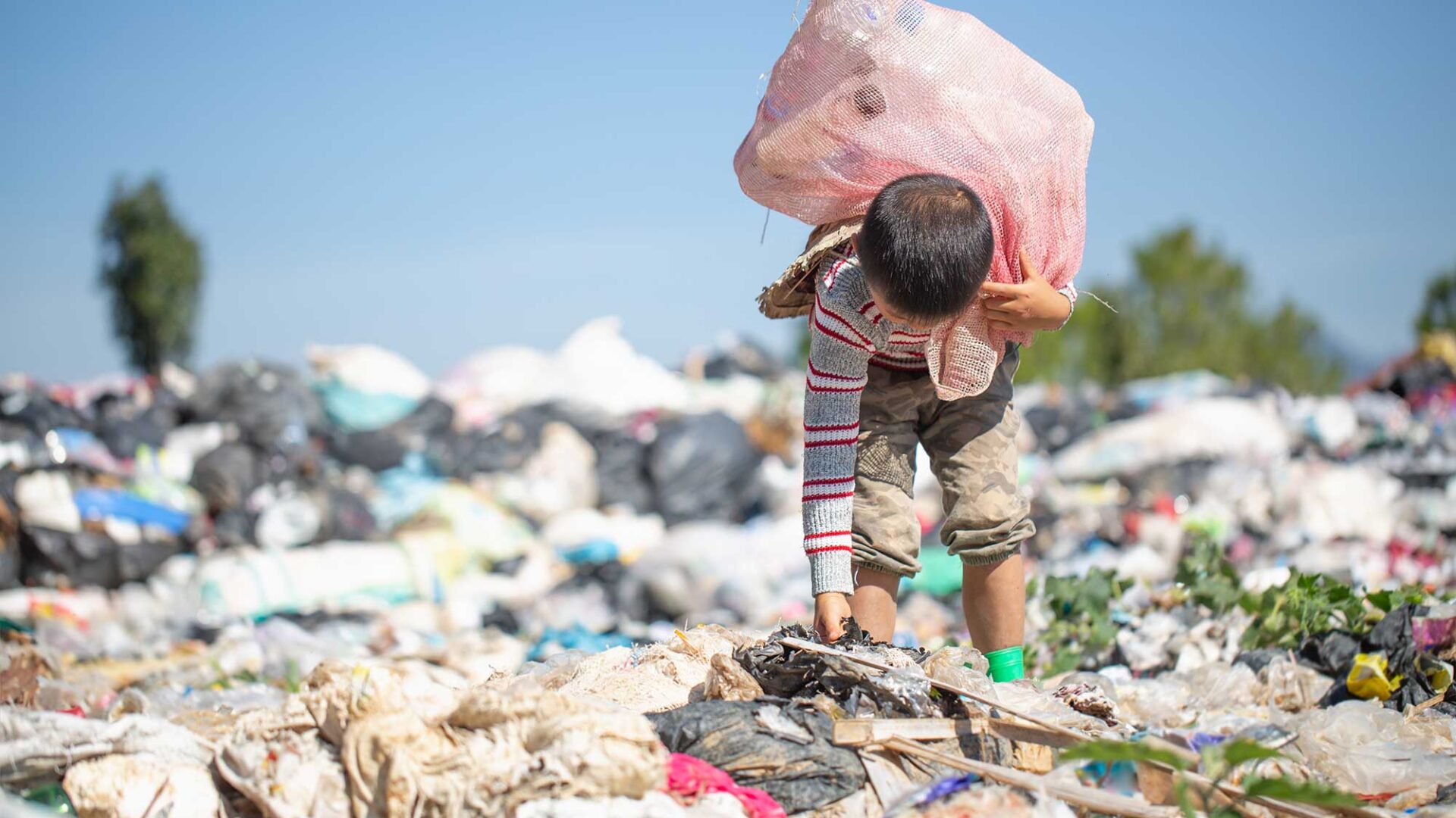 Afvaldumping in Azié