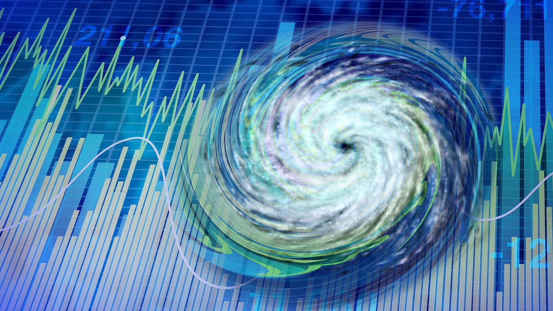 Recesssie grafiek en tornado