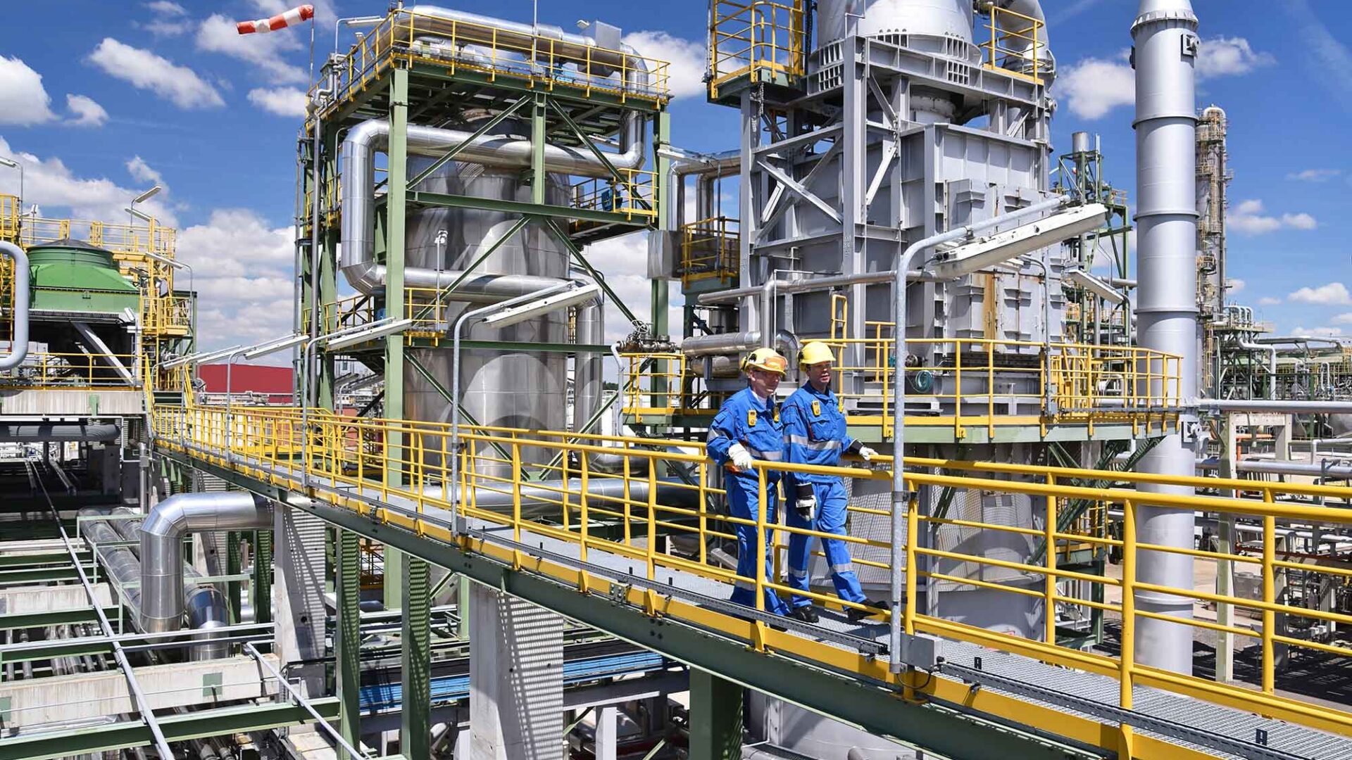 Werklui in de chemische industrie