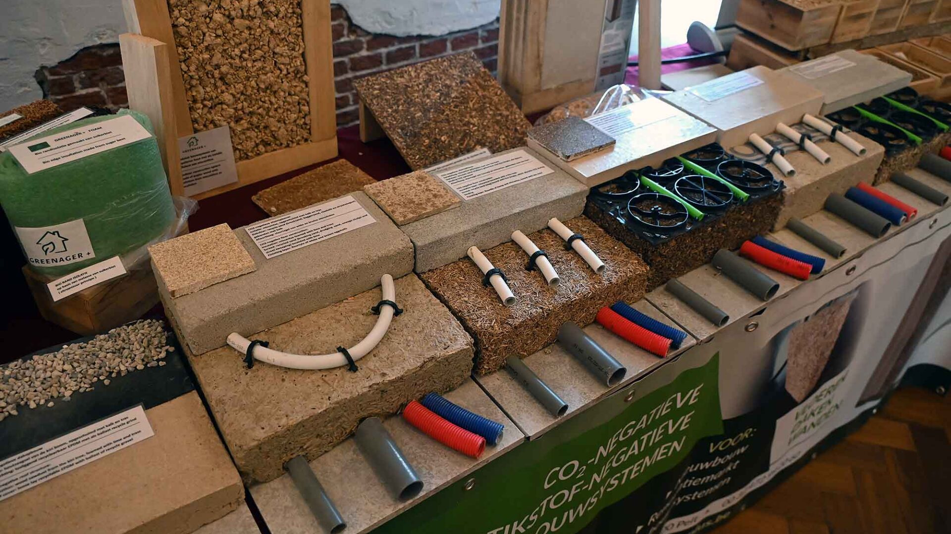 Stand van Greenager+ tijdens Natural Fibertastic 2024